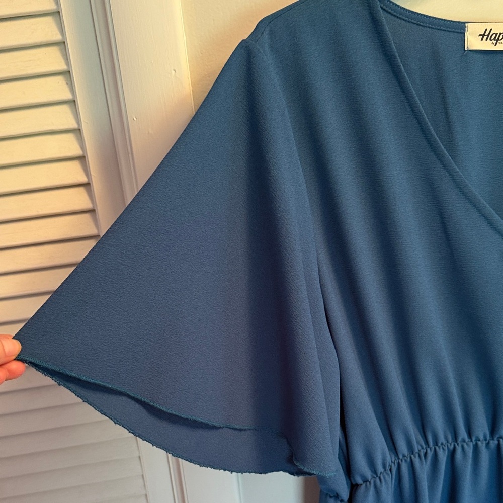 Hapics Women's Mini Dress in Teal Blue - Picture 7 of 7
